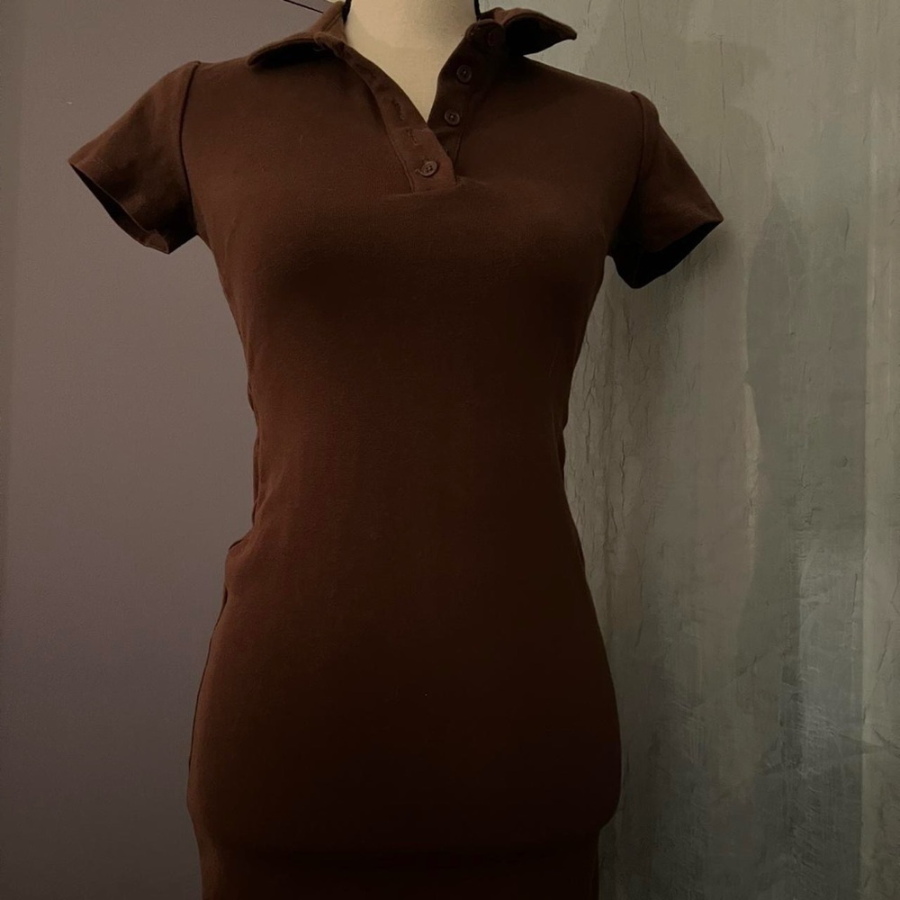 Brown Polo Dress